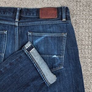 Tellason Mens Selvedge Denim Jeans Dark John Mellor Slim Straight USA Size 36x32